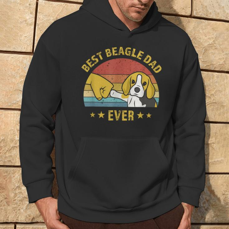 Best Beagle Dad Ever Retro Vintage Puppy Dog Daddy Hoodie Lebensstil