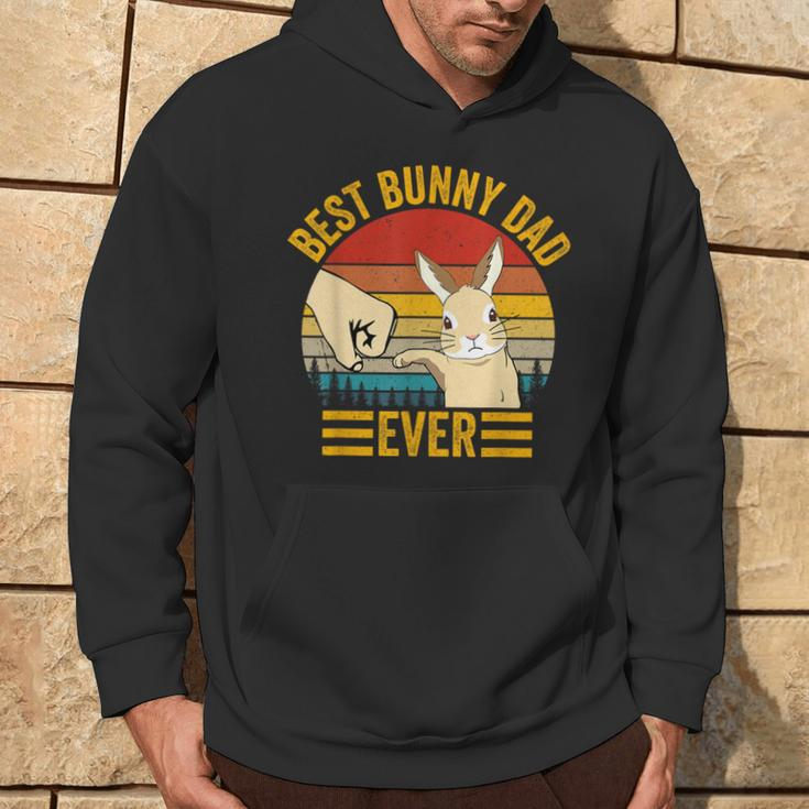 Best Bunny Dad Ever Rabbit Lover Father Pet Rabbit Hoodie Lifestyle