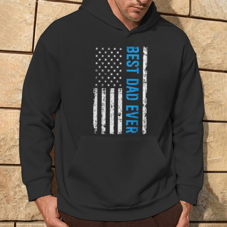 Best Dad Ever With Us Flag American Fathers Day Hoodie Lifestyle