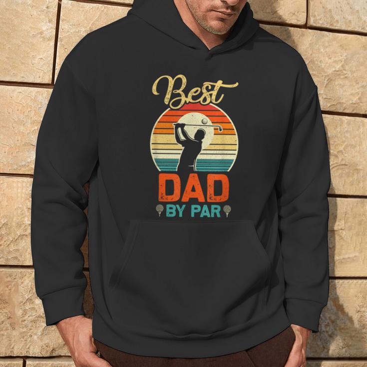 Best Dad By Par Golfing Vintage Retro For Father Day Hoodie Lifestyle