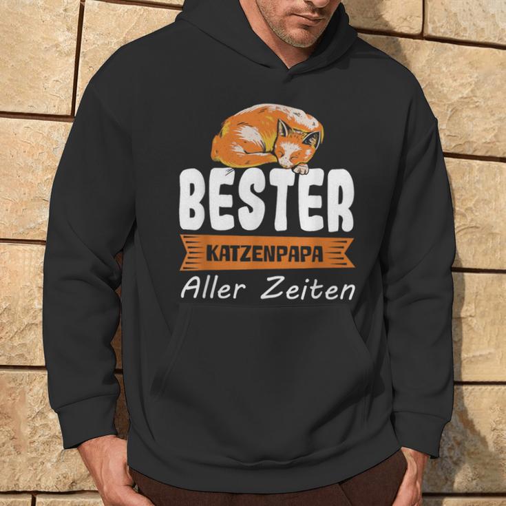 Bester Katzenpapa Aller Zeit Kapuzenpullover Lebensstil