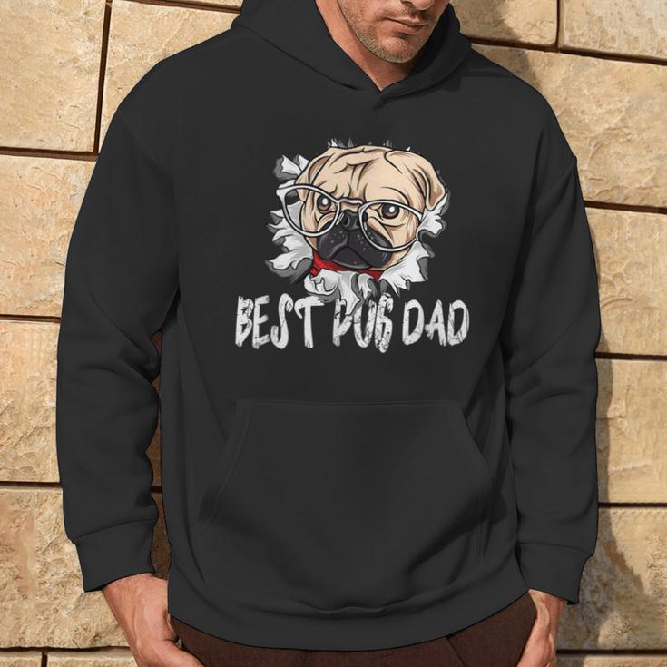 Bester Mops Papa Aller Zeitenintage Kapuzenpullover Lebensstil