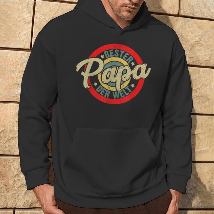 Bester Papa Der Welt Retro Father's Day Stepdad Kapuzenpullover Lebensstil