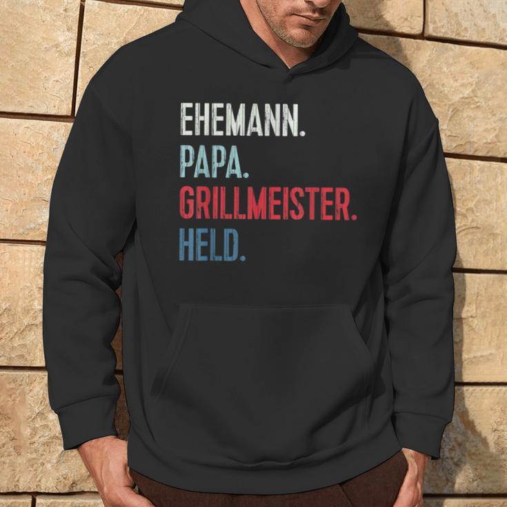 Bester Papa Grillmeister Held Grillen Bester Husann German L Kapuzenpullover Lebensstil