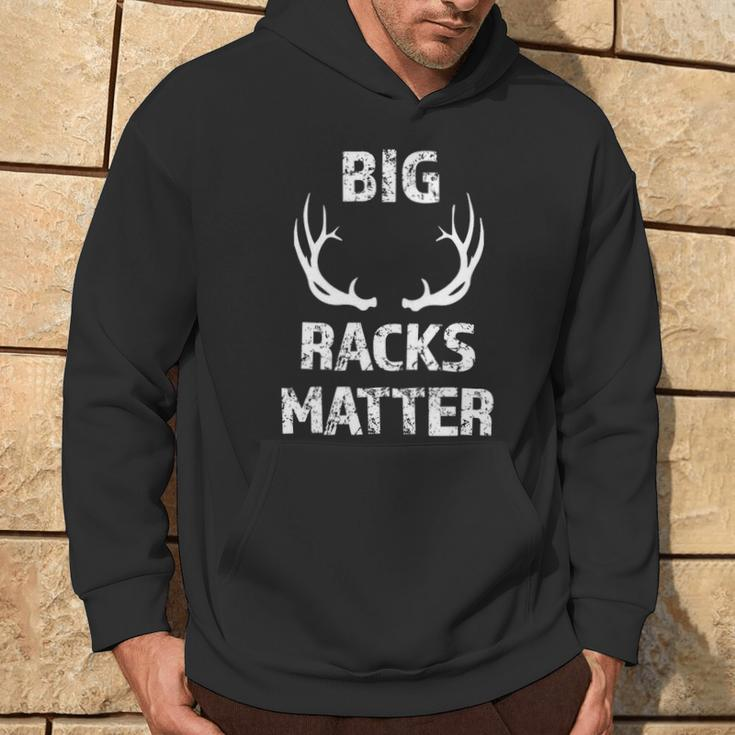 Big Racks Matter Deer Buck Hunting Men's Hunter Hoodie Lifestyle