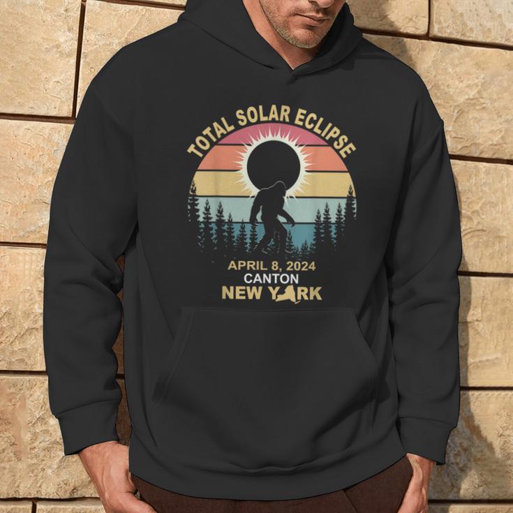 Bigfoot Canton New York Total Solar Eclipse 2024 Hoodie Lifestyle