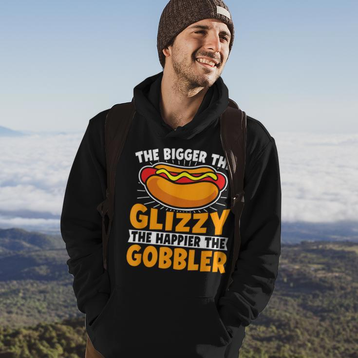 The Bigger The Glizzy The Happier The Gobbler Hot Dog Hoodie Lifestyle