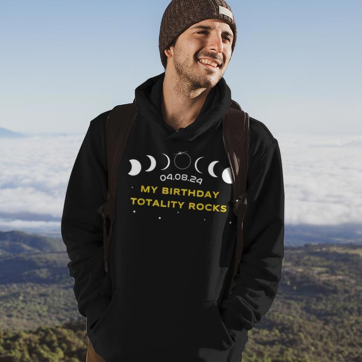 My Birthday Totality Rocks Total Solar Eclipse April 8 2024 Hoodie Lifestyle