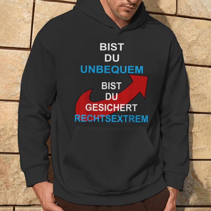 Bist Du Unbequem Bist Du Gesicher Hoodie Lebensstil