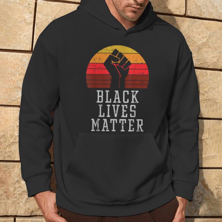 Black Lives Matter Raised Fist Melanin African History Pride Hoodie Lifestyle