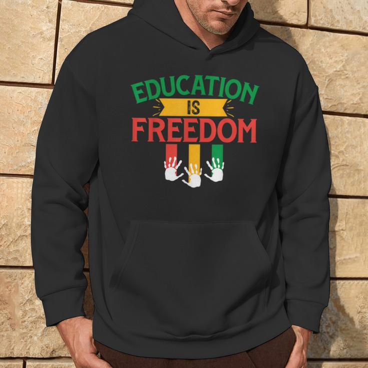 Black History Month African American Iducation Is Freedom Hoodie Lifestyle