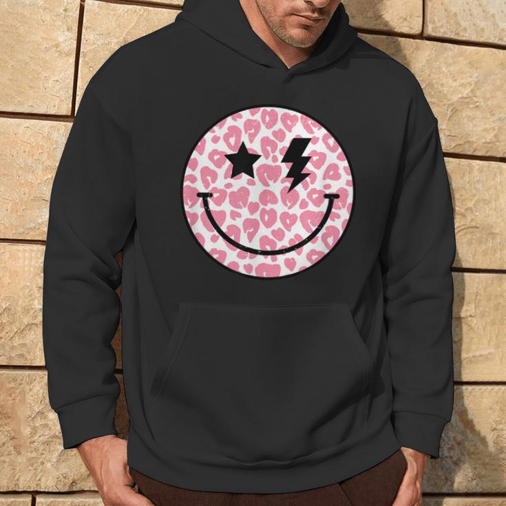 Blitz Blitz Leopard Print Pink Hoodie Lebensstil