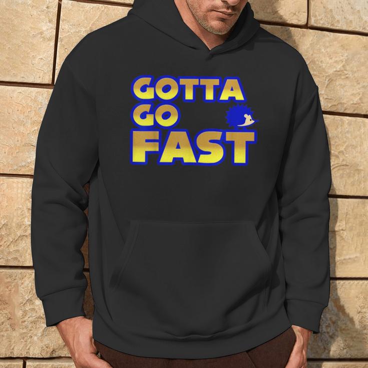 Blue Hedgehog Video Game Cosplay Gotta Go Fast Hoodie Lifestyle