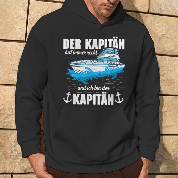 Boat Der Kapitän Hat Immer Right Hoodie Lebensstil