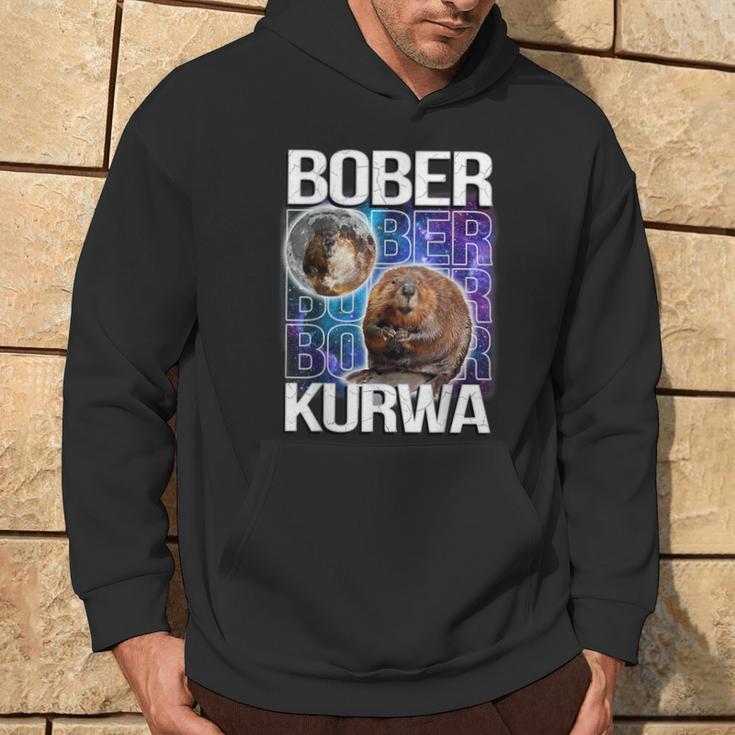 Bober Kurwa Flannelette Meme Galaxy Universe Kapuzenpullover Lebensstil