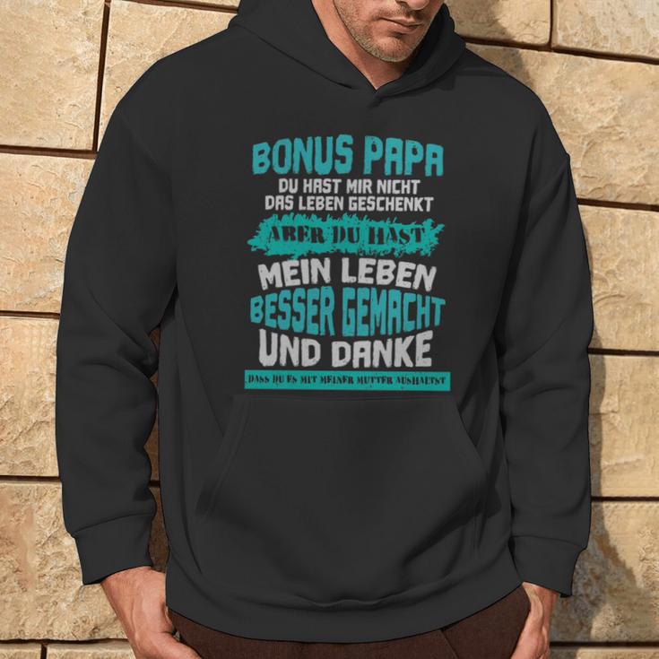 Bonus Papa Stiefvater Sprüche Geschenk For Dads And Dad Kapuzenpullover Lebensstil