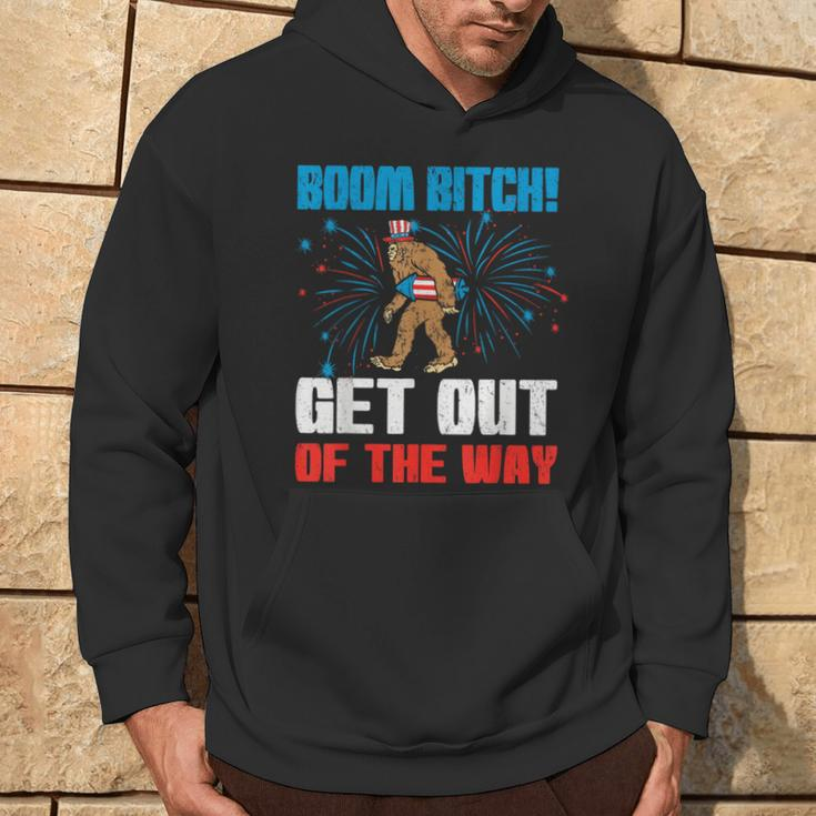 Boom Bitch Get Out The Way Retro 4Th Of July Patriotic Hoodie Lifestyle