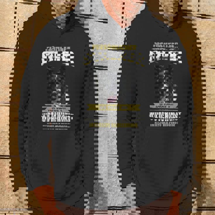 Border Collie With Border Collie Dog Motif Hoodie Lebensstil