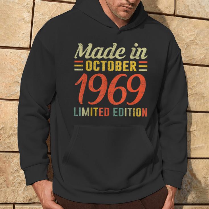 Born October 1969 Birthday Made In 1969 51 Years Old Hoodie Lifestyle