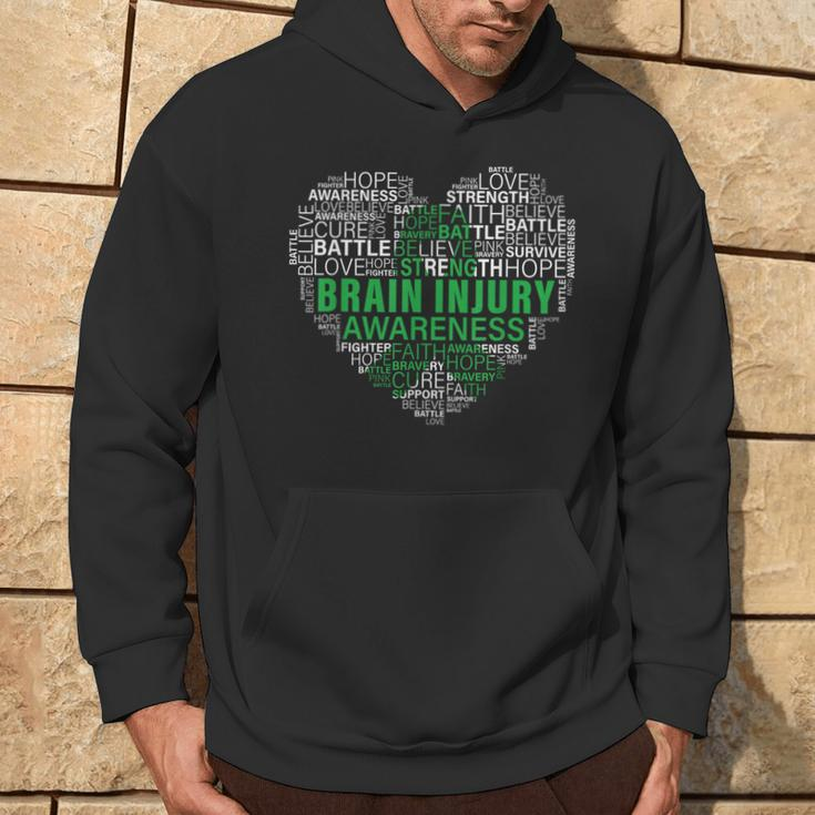 Brain Injury Awareness Fighting Hope Support Strong Warrior Hoodie Lifestyle