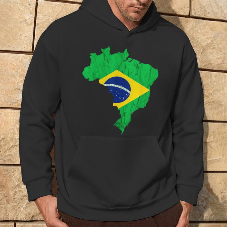 Brazil Map Brazilian Flag Trip Brasileiro Bandeiro Do Brasil Hoodie Lifestyle