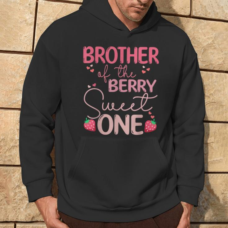 Brother Of The Berry Sweet One Strawberry First Birthday Hoodie Lifestyle