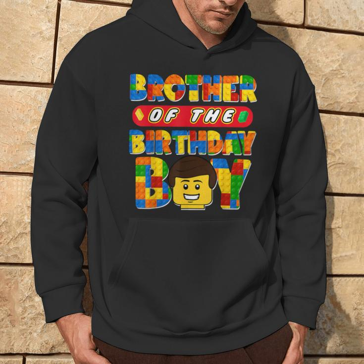 Brother Of The Birthday Boy Building Brick Family Matching Hoodie Lifestyle