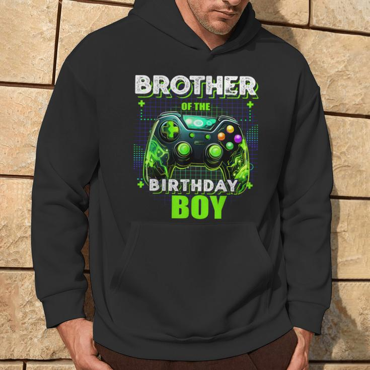 Brother Of The Birthday Boy Matching Family Video Game Party Hoodie Lifestyle