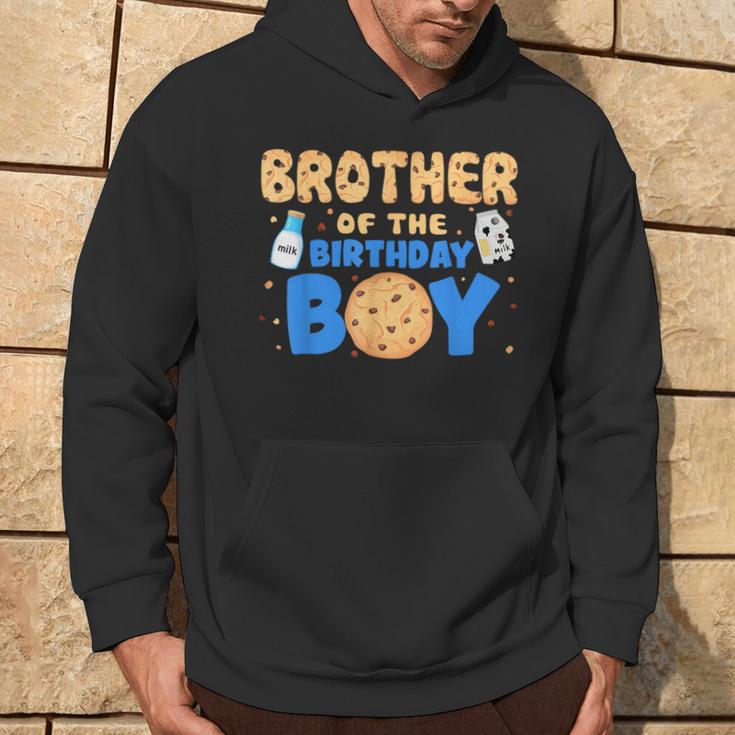 Brother Of The Birthday Boy Milk And Cookies 1St Birthday Hoodie Lifestyle