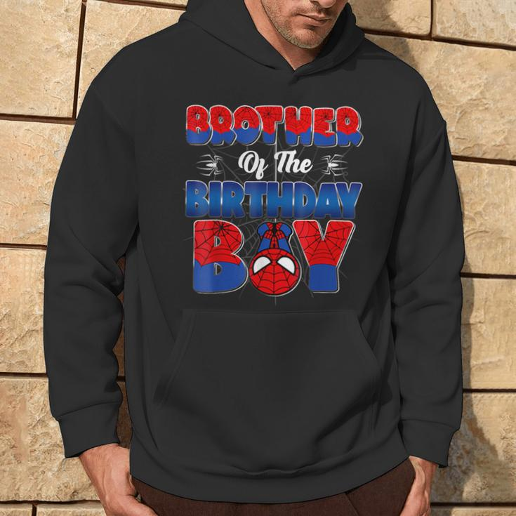 Brother Of The Birthday Boy Spider Family Matching Hoodie Lifestyle
