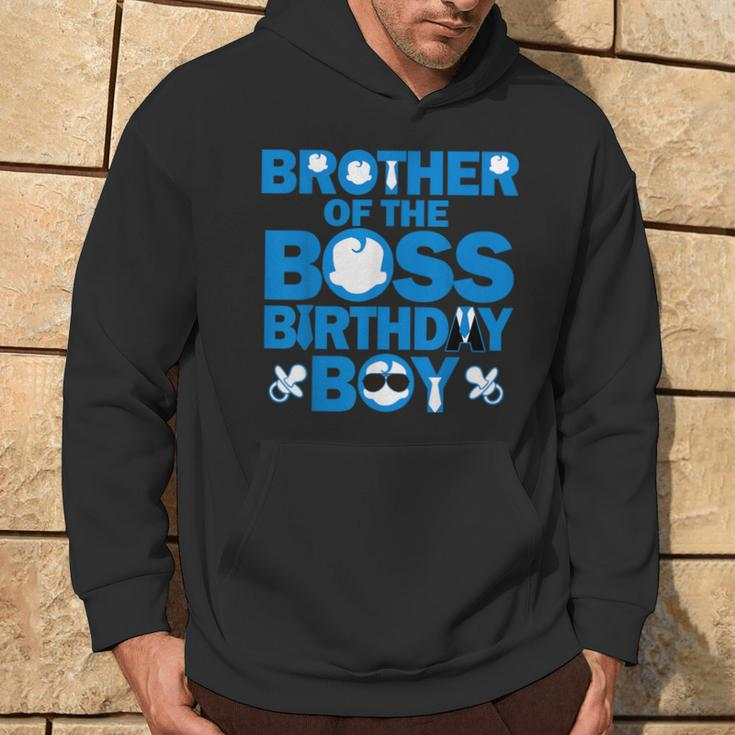 Brother Of The Boss Birthday Boy Baby Family Party Decor Hoodie Lifestyle