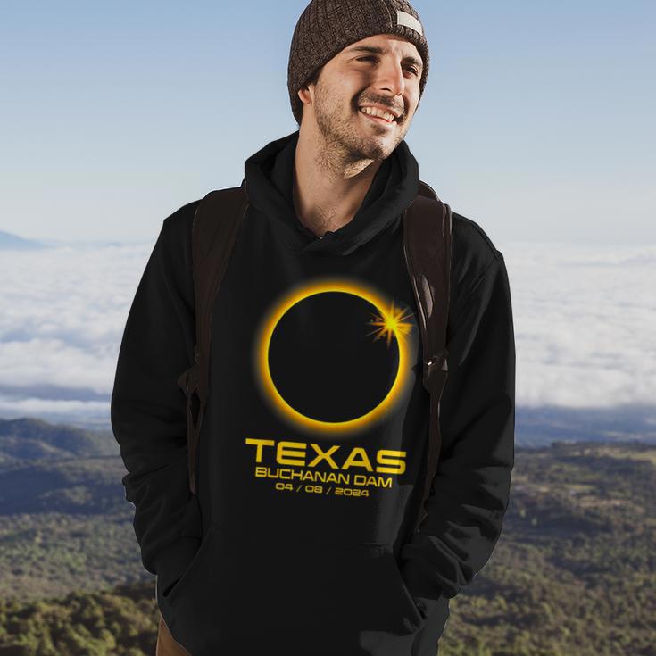 Buchanan Dam Texas Tx Total Solar Eclipse 2024 Hoodie Lifestyle