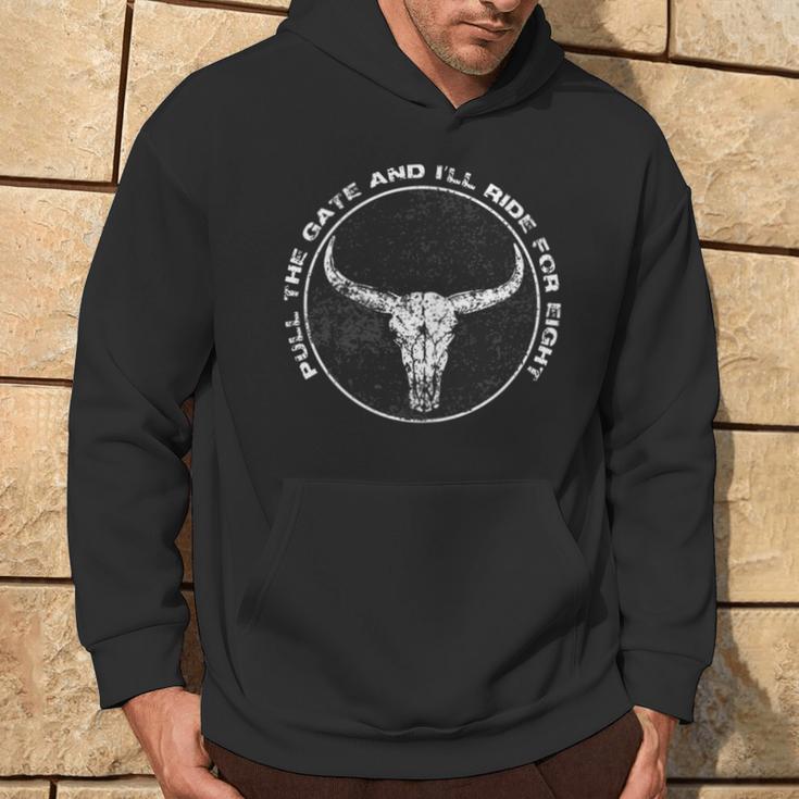 Bull Rider JrRodeo Bull Riding Pull The Gate Ride For 8 Hoodie Lifestyle