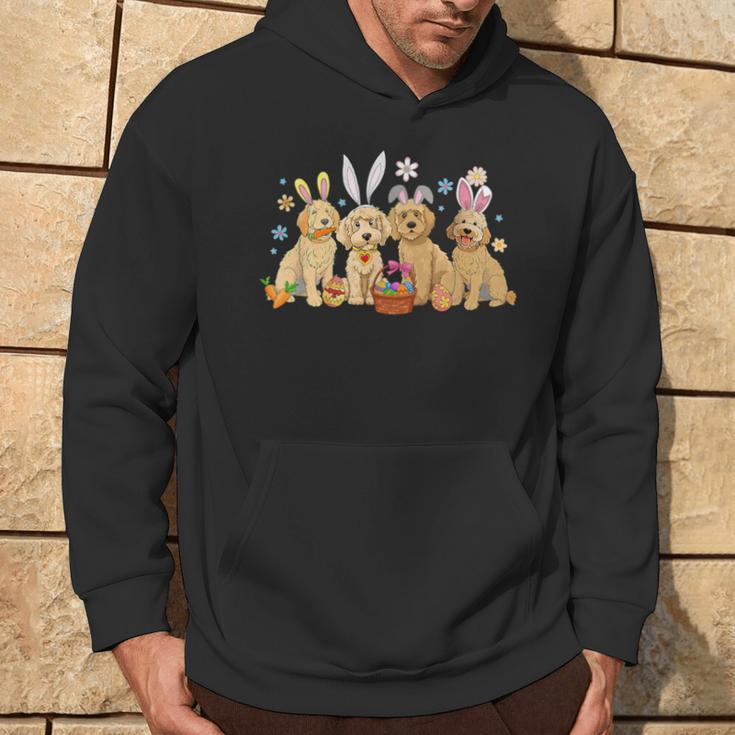Bunny Happy Easter Dogs Hoodie Lifestyle