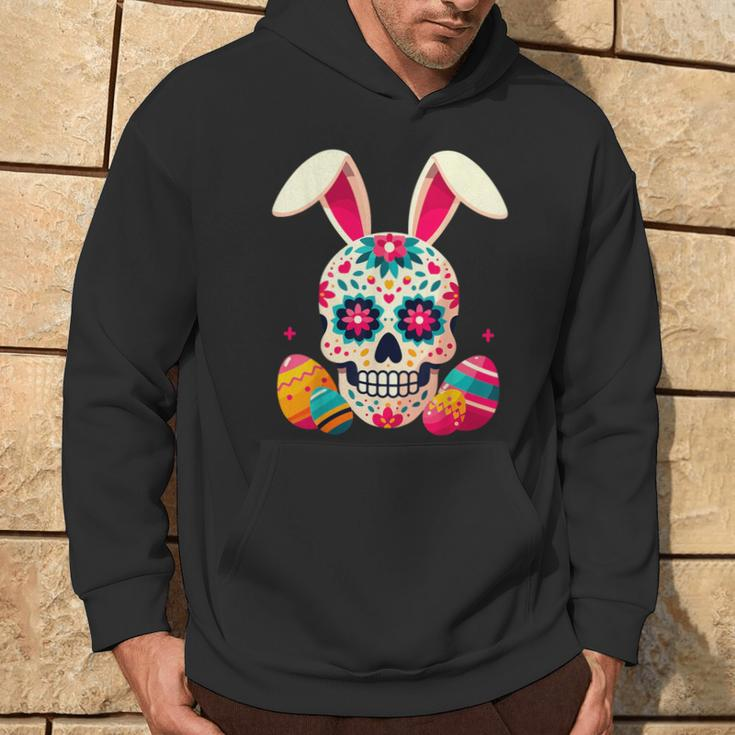Bunny Sugar Skull Rabbit La Catrina Easter Day Of Dead Hoodie Lifestyle