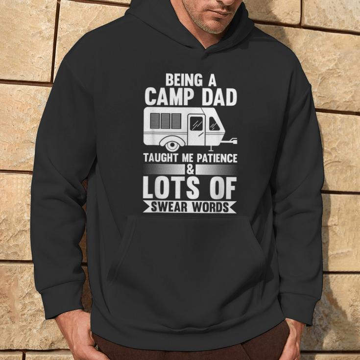 Being A Camp Dad Taught Me Patience Camper Hoodie Lifestyle