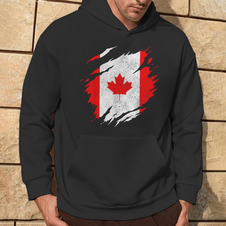 Canada Canadian Flag Vintage Hoodie Lebensstil