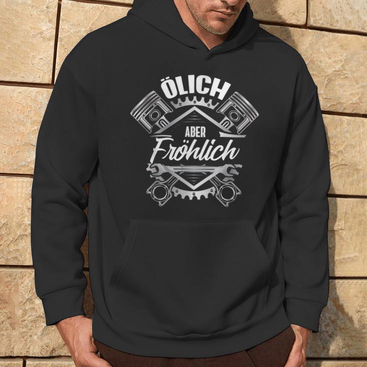 For Car Mechanic Workshop Tuning Ölich Aber Fröhlich Hoodie Lebensstil