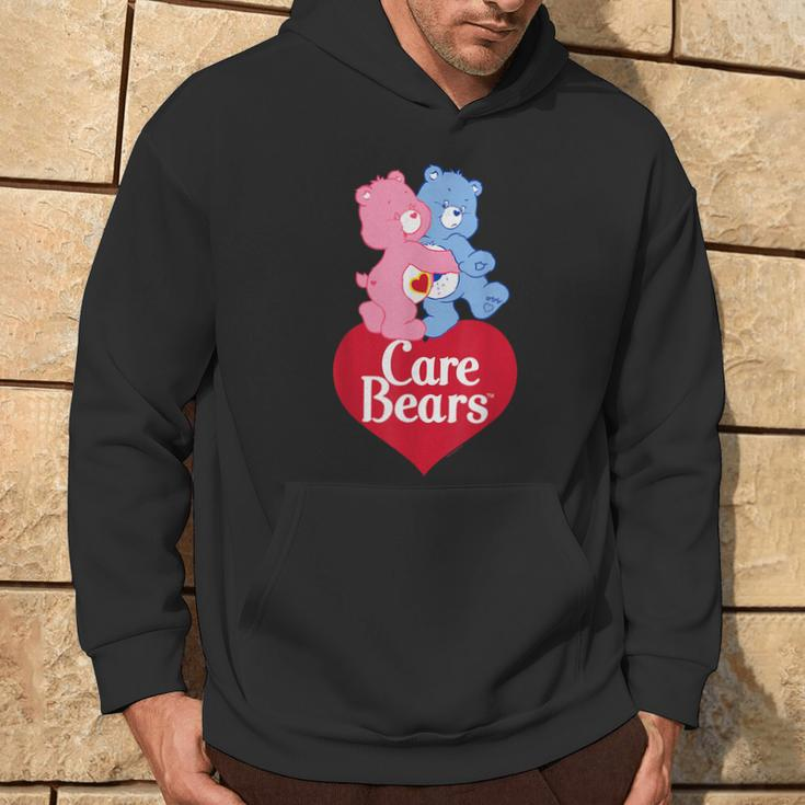 Care Bears Love-A-Lot Bear & Grumpy Valentine Hug Logo Hoodie Lifestyle