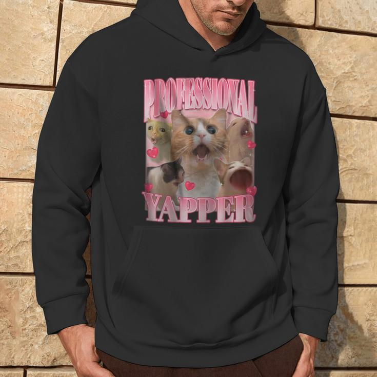 Cat Professional Yapper Oddly Specific Meme Hoodie Lifestyle