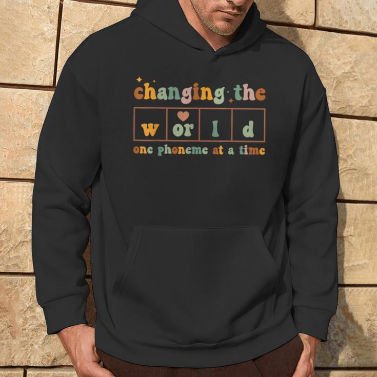 Changing The World One Phoneme At A Time Dyslexia Teacher Hoodie Lifestyle