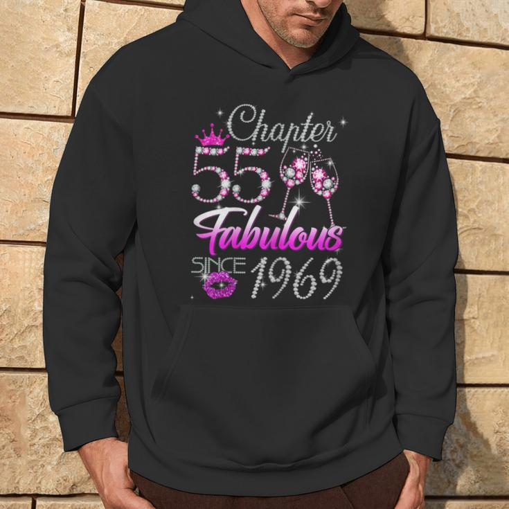 Chapter 55 Fabulous Since 1969 55Th Birthday Queen Diamond Hoodie Lifestyle
