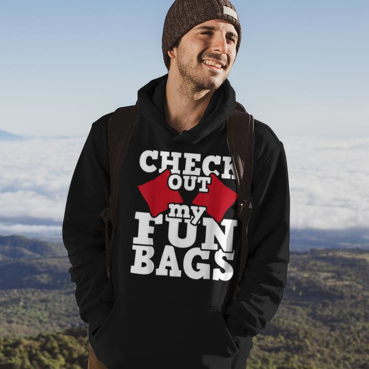 Check Out My Funbags Cornhole Player Bean Bag Game Hoodie Lifestyle