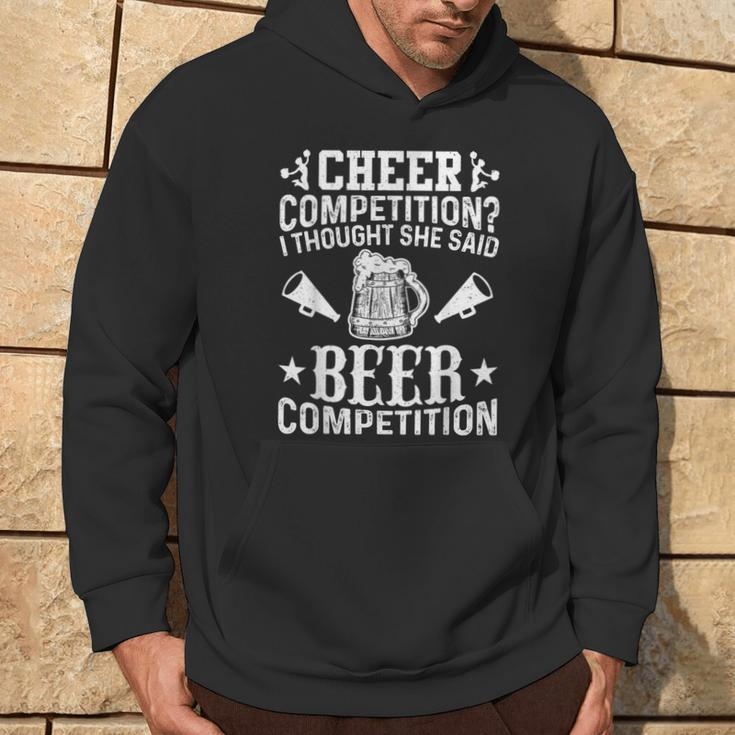 Cheer Dad Cheerleader Beer Competition Cheer Squad Papa Hoodie Lifestyle