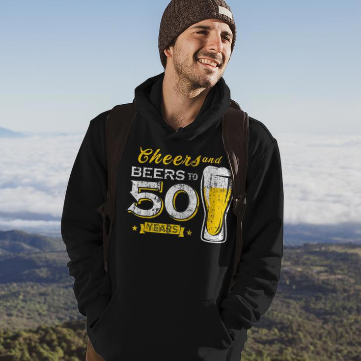 Cheers And Beers To 50 Years 50Th Birthday Party Hoodie Lifestyle