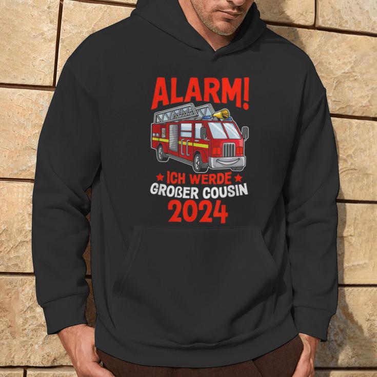 Children's Alarm Ich Werde Großer Cousin 2024 Fire Brigade Hoodie Lebensstil