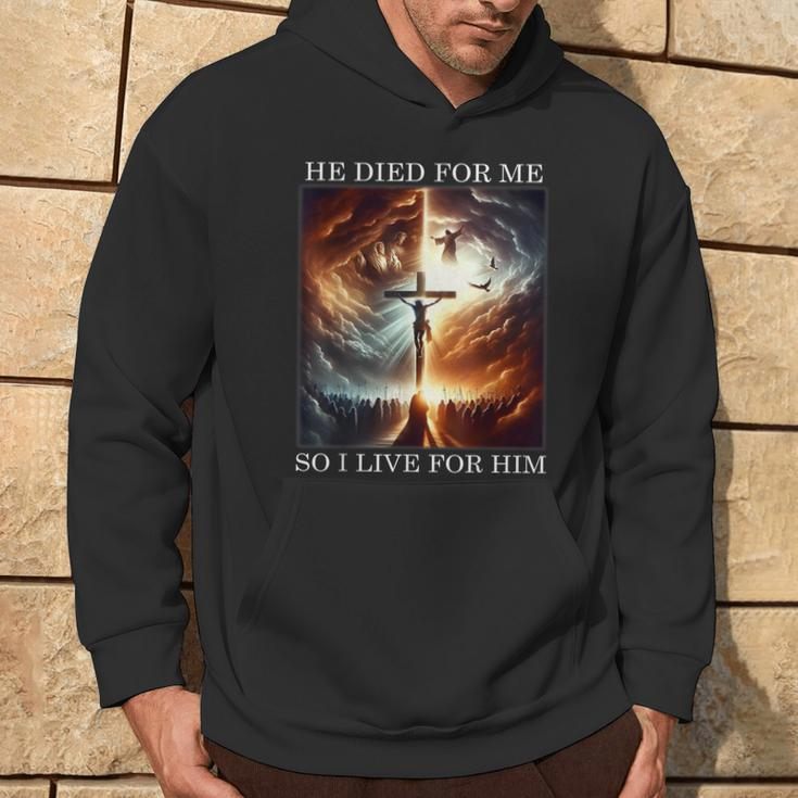 Christian Bible Verse Jesus Died For Me Good Friday Hoodie Lifestyle