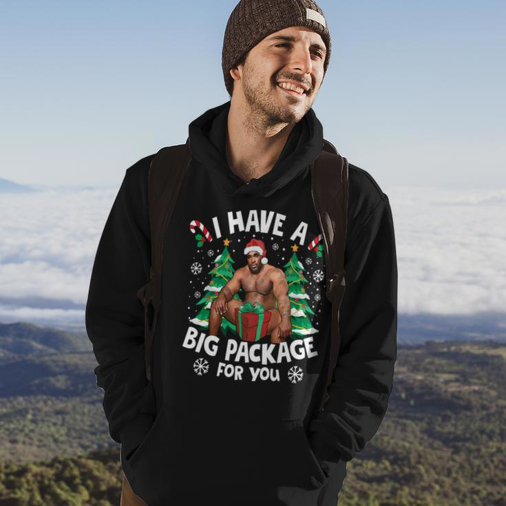 Christmas I Have A Big Package For You Naughty Big Black Guy Hoodie Lifestyle
