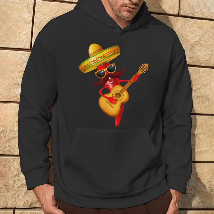 Cinco De Mayo Mexikanische Lustige Gitarre Lets Fiesta Cinco De Mayo Hoodie Lebensstil