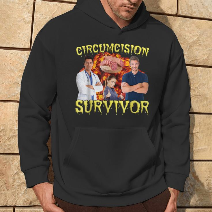 Circumcision Survivor Offensive Inappropriate Meme Hoodie Lifestyle